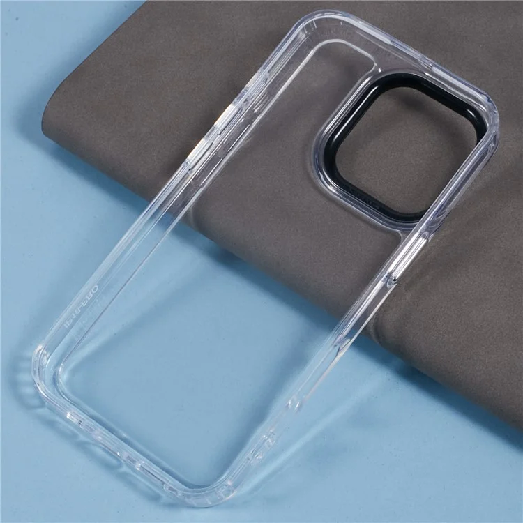 For iPhone 16 Pro Max Clear Phone Case PC+TPU Hybrid Back Cover - Transparent