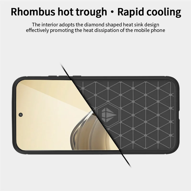 MOFI JK TPU Series-1 Para Realme 13 Pro+ 5G / 13 Pro 5G Case de Fibra de Carbono Textura TPU Soft Phone Cover - Azul