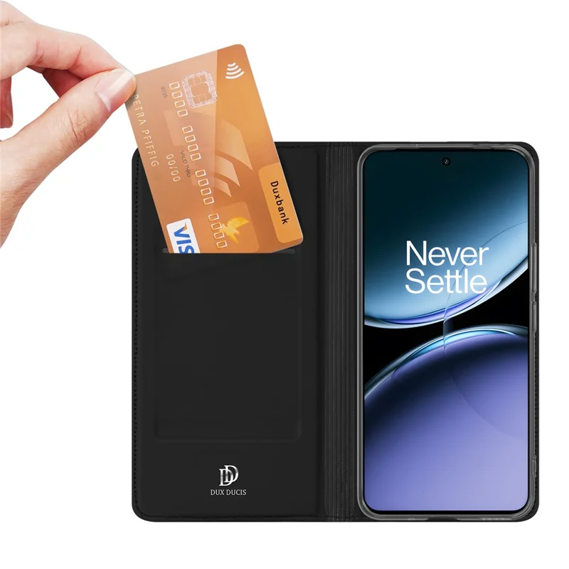 DUX DUCIS Skin Pro Series For OnePlus Nord 4 Case Leather Cover Card Holder - Black