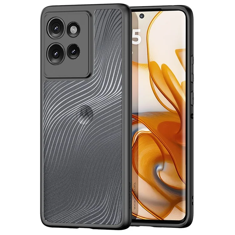 Dux Ducis Aimo -serie Für Motorola Edge 50 5G Hülle TPU+PC Matte Telefonabdeckung (reichweite Zertifizierung) - Schwarz