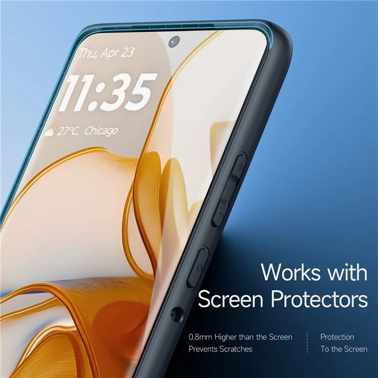 Dux Ducis Aimo -serie Für Motorola Edge 50 5G Hülle TPU+PC Matte Telefonabdeckung (reichweite Zertifizierung) - Schwarz