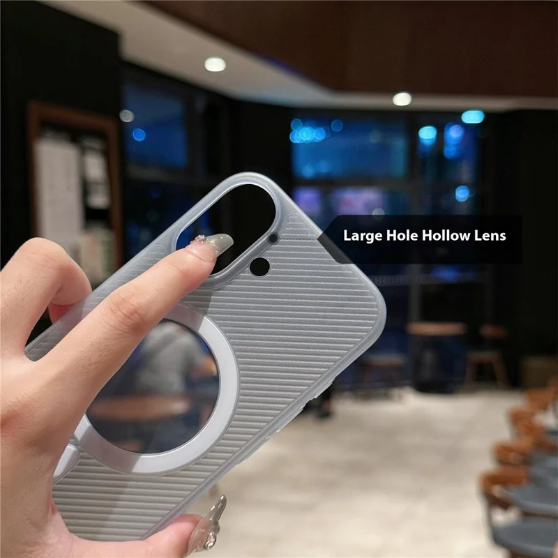 For iPhone 16 Plus Case Compatible with MagSafe Matte PP Ultra-Thin Phone Cover - Transparent White