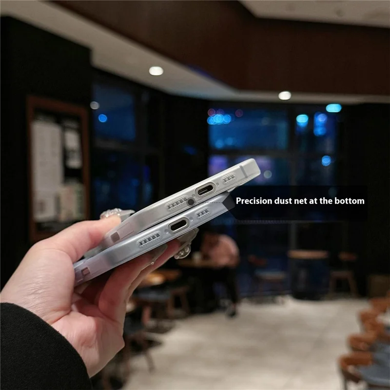 For iPhone 16 Plus Case Compatible with MagSafe Matte PP Ultra-Thin Phone Cover - Transparent White