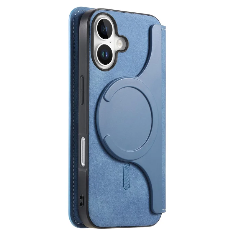 CASENEO For iPhone 16 Case Cross Texture Leather Detachable Magnetic Phone Cover - Blue
