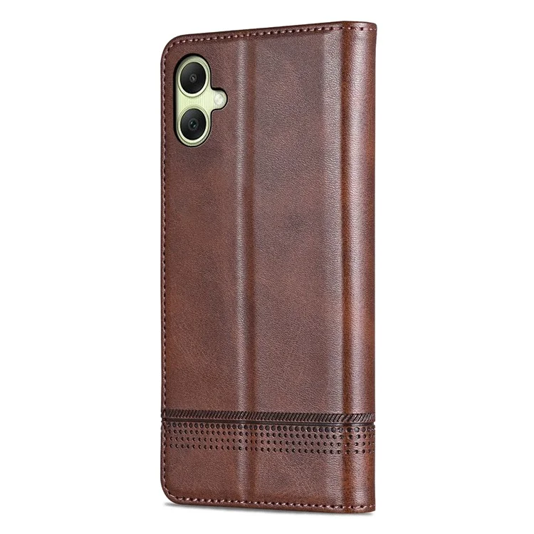 AZNS Pour Samsung Galaxy A06 Étui à la Vache Texture PU Couver Wallet en Cuir - Café