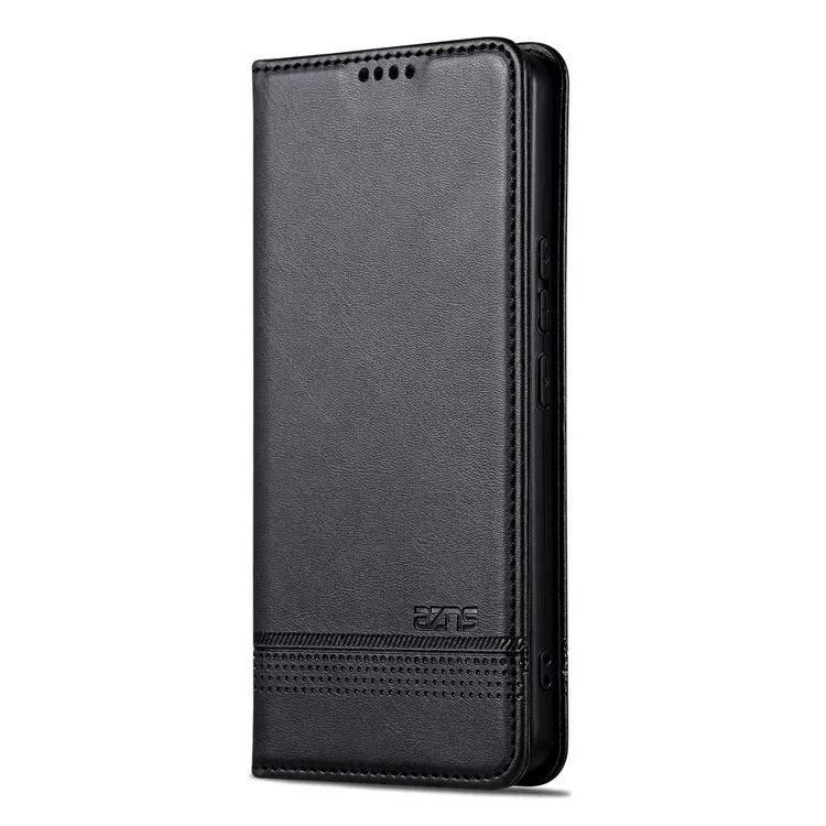 Azns For Honor X60i 5G Case Cowful Wardhet Porthet Cover Del Portafoglio PU - Nero
