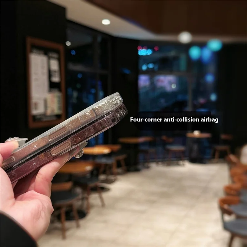 For iPhone 16 Pro Max Case Compatible with MagSafe PC+TPU+Acrylic Anti-Drop IMD Phone Cover - White