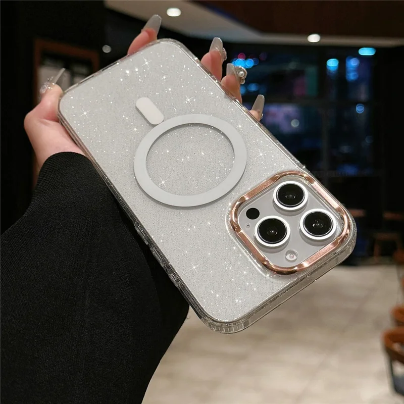 Per Iphone 16 Pro Case Compatibile Con MagSafe Pc+tpu+copertina Telefonica Acrylic Anti-drop IMD - Bianco