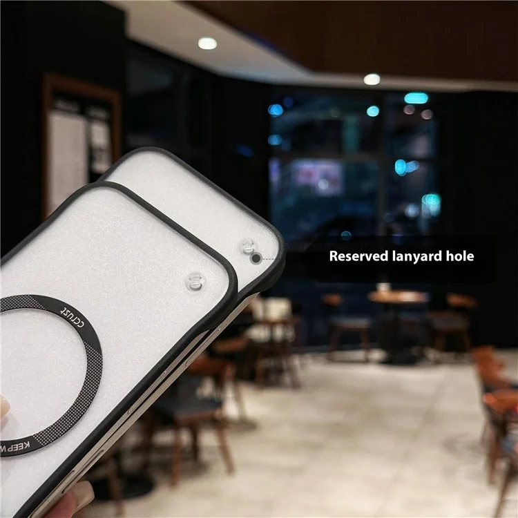 Für Das Iphone 16 Pro Case Kompatibel Mit Magsafe Frameless TPU+PC Matte Telefonschutz
