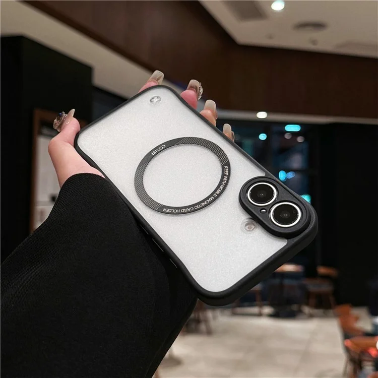 Para Iphone 16 Case Compatível Com Magsafe Sem Moldura TPU+PC Protetor de Telefone Fosco