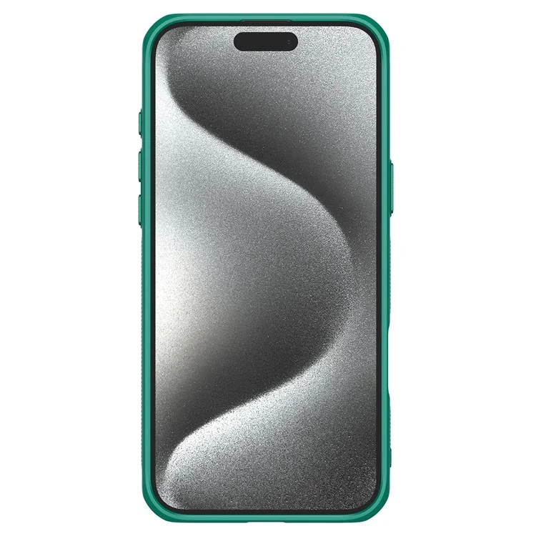 NILLKIN Iceblade Prop Magnetic Series For iPhone 16 Pro Case Compatible with MagSafe PC+TPU Phone Cover Slide Lens Lid - Verde