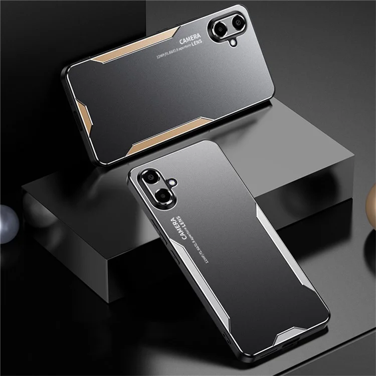 Per Samsung Galaxy A06 Phone Case Alluminio Lega+TPU+PC Custodia Posteriore - Oro