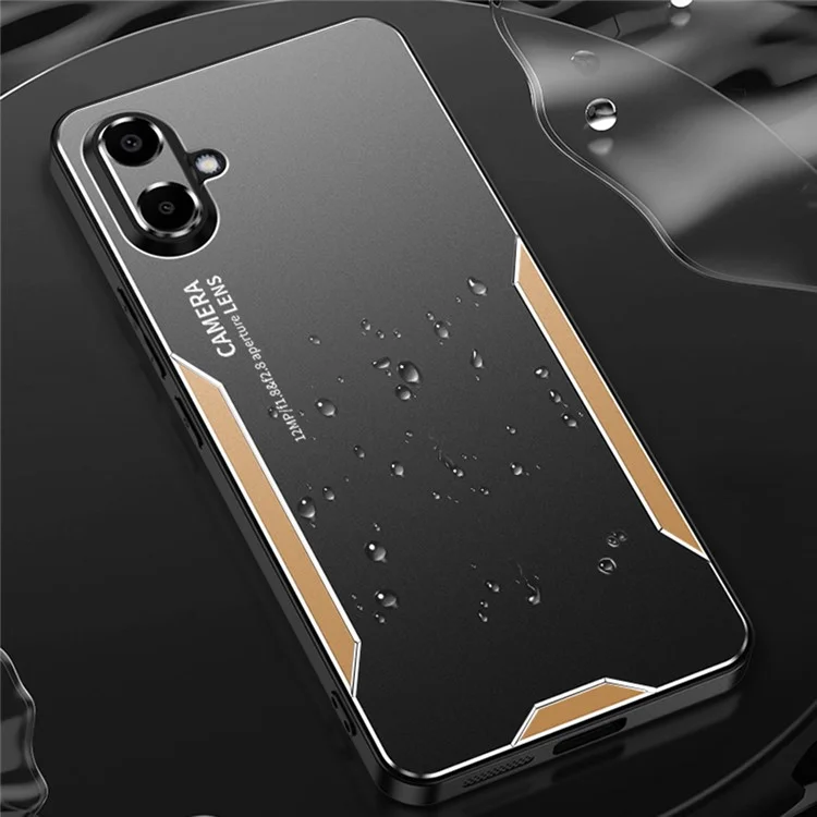 Per Samsung Galaxy A06 Phone Case Alluminio Lega+TPU+PC Custodia Posteriore - Oro
