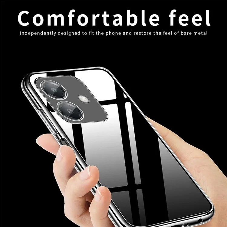 Mofi Para Oppo A3x 4g de Estojo Anti-arranhão Tampa de Telefone Tpu Transparente TPU