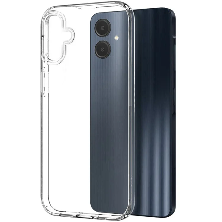 NORTHJO Para Samsung Galaxy A06 Funda Transparente de TPU Suave Cubierta de Teléfono con Protector de Pantalla de Vidrio Templado