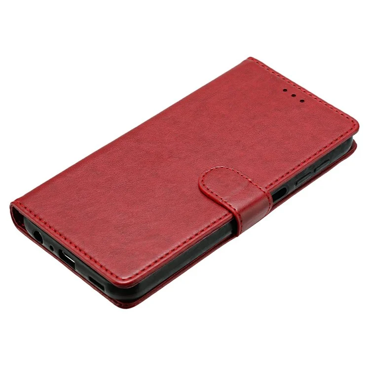Per Google Pixel 8a Leather Phone Case Coperchio Del Portafoglio Con Cinturino Pratico - Rosso