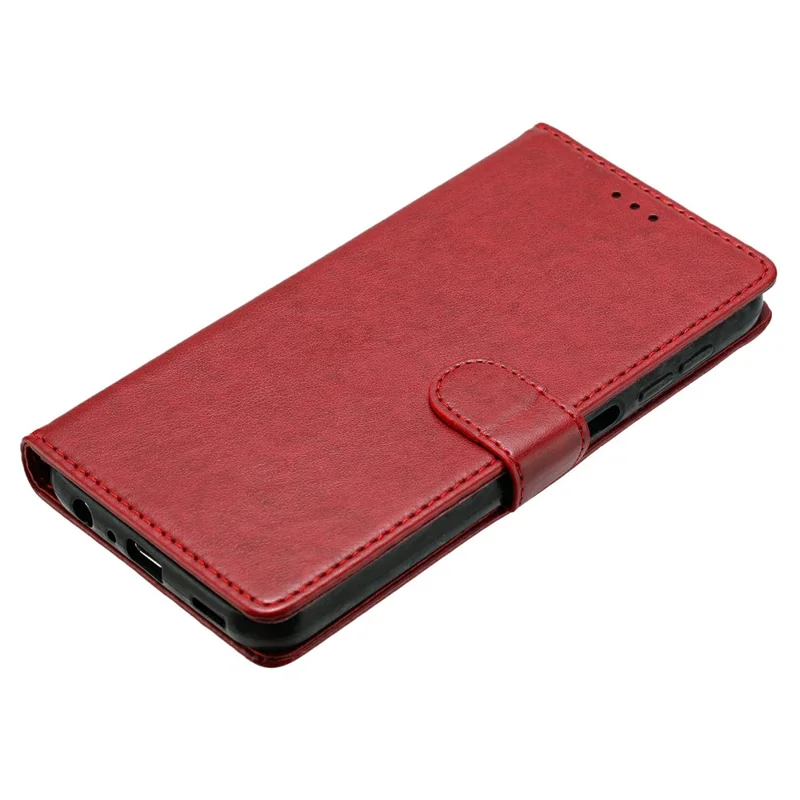 Para Google Pixel 8 Case de Cuero Tapa de la Billetera Con Correa Práctica - Rojo