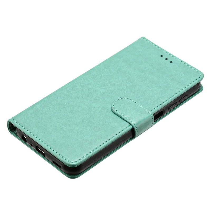 For Honor 200 5G Leather Phone Case Wallet Stand Cover with Handy Strap - Green