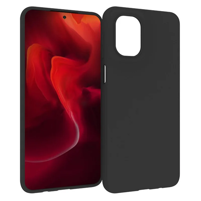 WANLONFENG MS Series per Motorola Moto G55 5G Custodia TPU Matte Cover con Pellicola Schermo (Foro Obiettivo Grande)