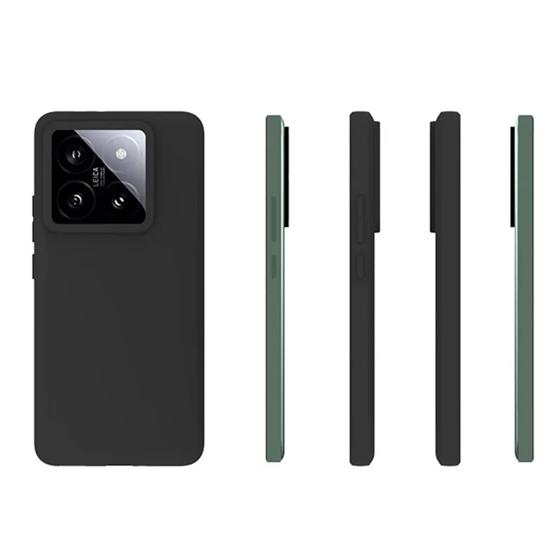 WANLONFENG MS Series for Xiaomi 14T Pro TPU Case Matte Cover with Screen Film (Big Lens Hole)