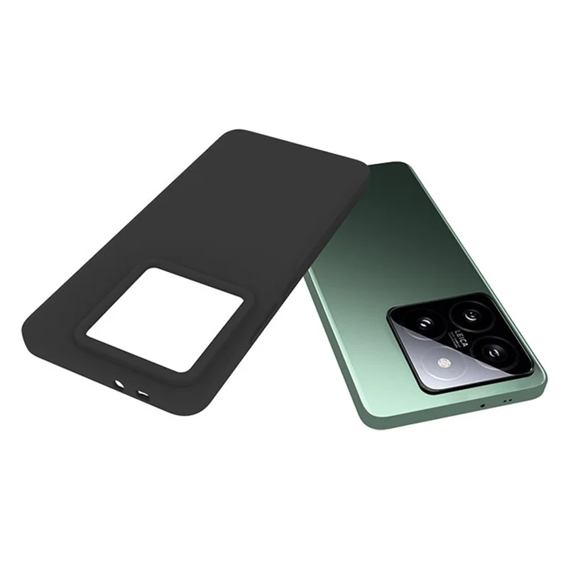 WANLONFENG MS Series for Xiaomi 14T Pro TPU Case Matte Cover with Screen Film (Big Lens Hole)