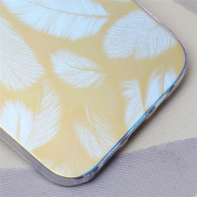 Per iPhone 16 Case Silicone+PC IMD Texture Laser Opaco Custodia Telefonica - AK1