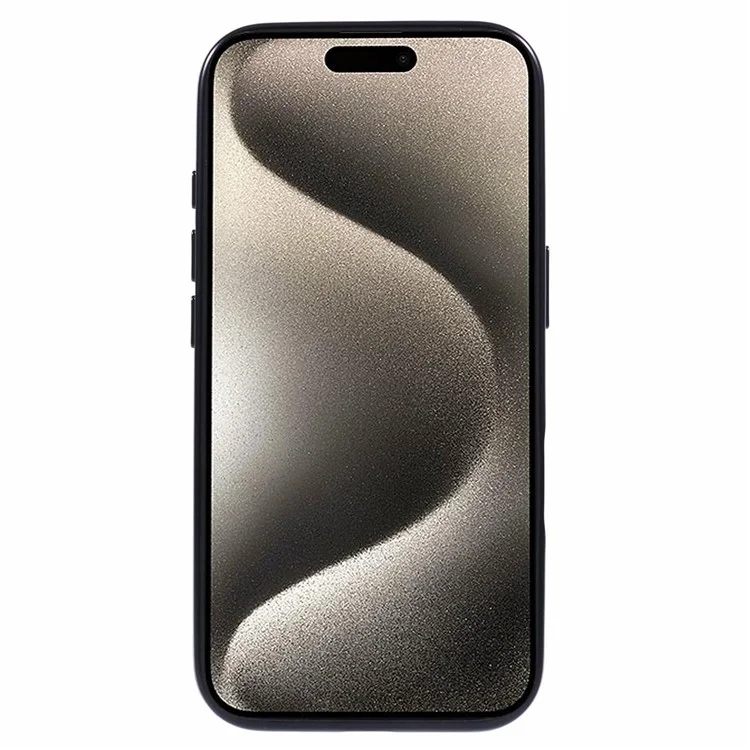 KIGC Ice Silk Series Pour Iphone 16 Case Tpu + pc Electroplasting Téléphone Cover - Noir