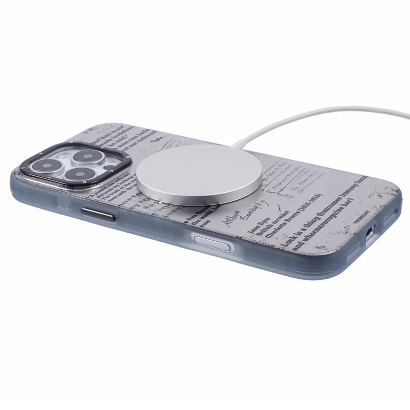 Serie Letterarie Youngkit Per Iphone 16 Pro Magnetic Case IMD TPU Cover - Collezione Classica
