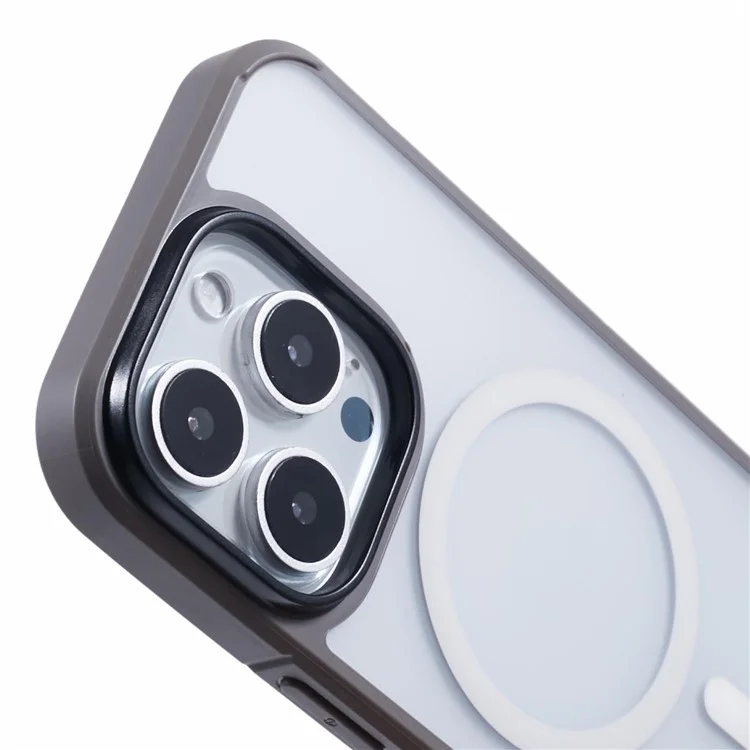 le Niveau x Pour L'iphone 16 Pro Max Case Compatible Avec Magsafe pc + Tpu Matte Téléphone - Gris