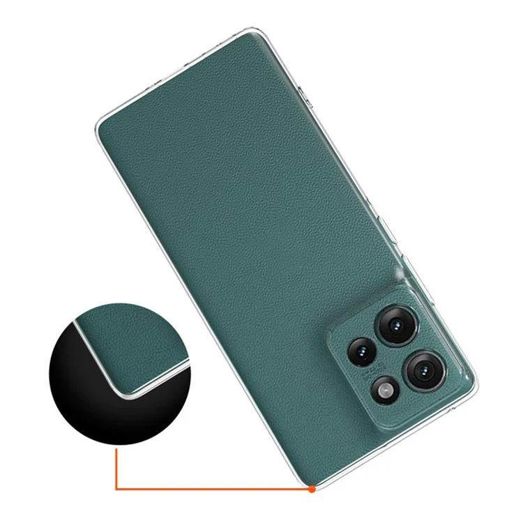 Für Motorola Edge 50 5G Case Ultra-Dünnes, flexibles TPU-Klar-Handy-Cover