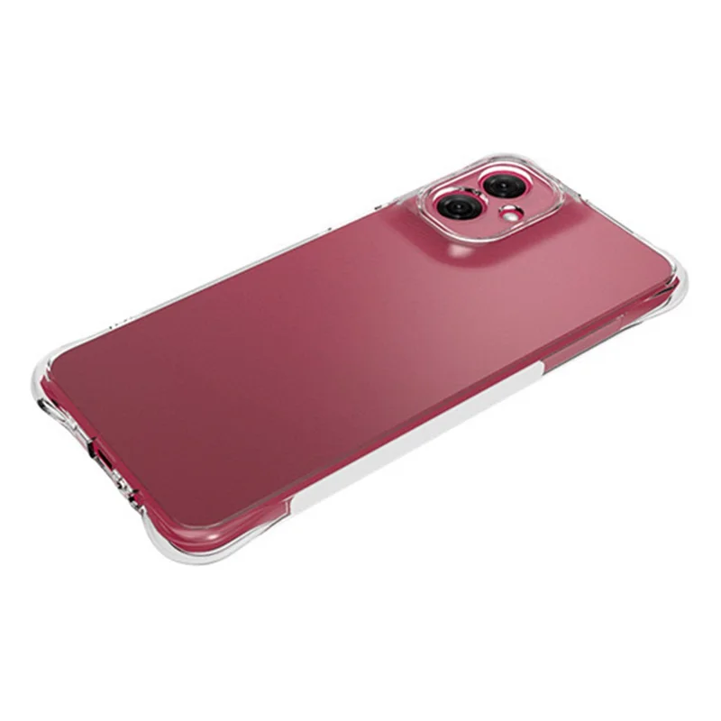 Para Motorola Moto G55 5G Funda Transparente Flexible Cubierta de Teléfono de TPU de 2.0 mm