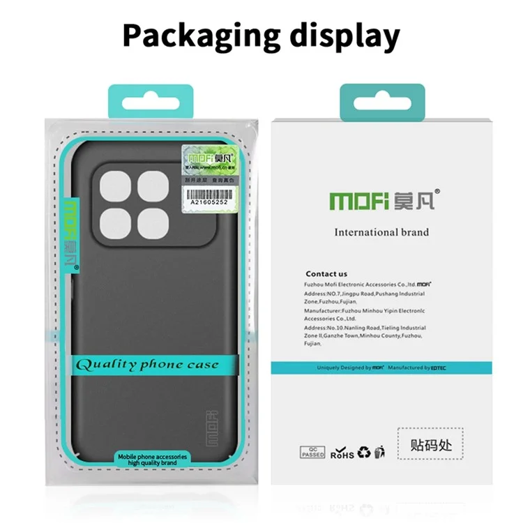 MOFI Shield Matte Series for Xiaomi Redmi K70 Ultra Case PC Phone Cover Slim Fit - Grey