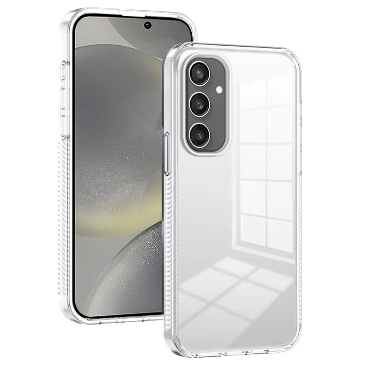 Для Samsung Galaxy S24 Clear Phone Case Tpu PC Antiplip Drop-защищенная Задняя Крышка - Прозрачный