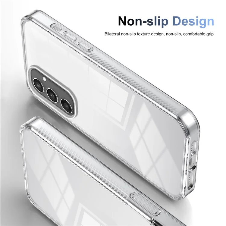 Для Samsung Galaxy S24 Clear Phone Case Tpu PC Antiplip Drop-защищенная Задняя Крышка - Прозрачный