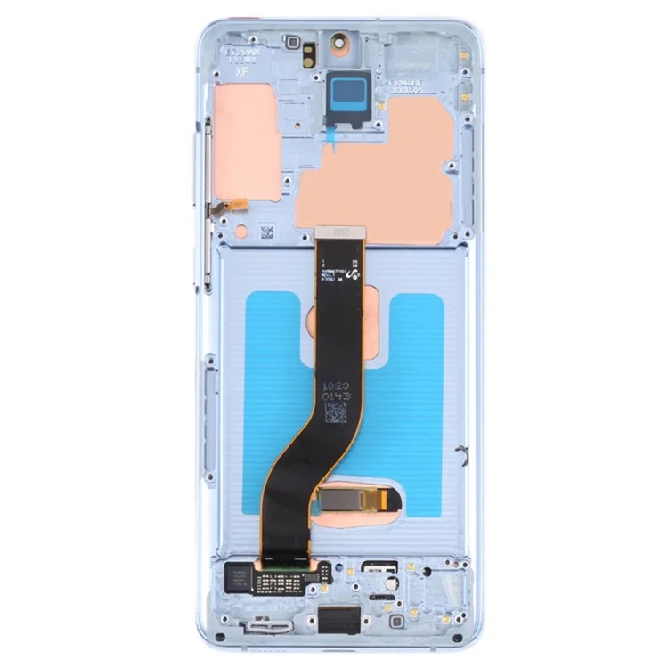 Für Samsung Galaxy S20 Plus 5G G986 / S20 Plus 4G G985 6,7 Zoll OEM Grade S Amolierte Bildschirm Und Digitalisiererbaugruppe + Rahmen (ohne Logo) - Babyblau
