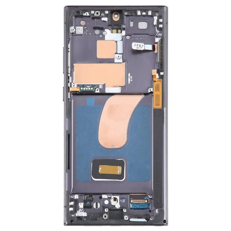 Pour Samsung Galaxy S23 Ultra S918 6,8 Pouces Écran AMOLED OEM de Grade S et Numériseur + Cadre (sans Logo) - Noir