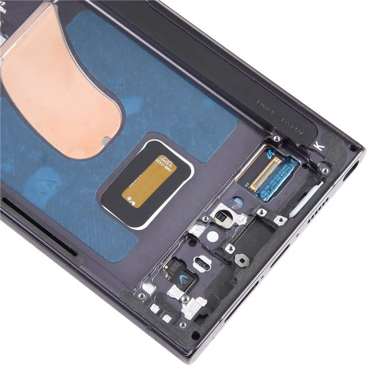 Pour Samsung Galaxy S23 Ultra S918 6,8 Pouces Écran AMOLED OEM de Grade S et Numériseur + Cadre (sans Logo) - Noir