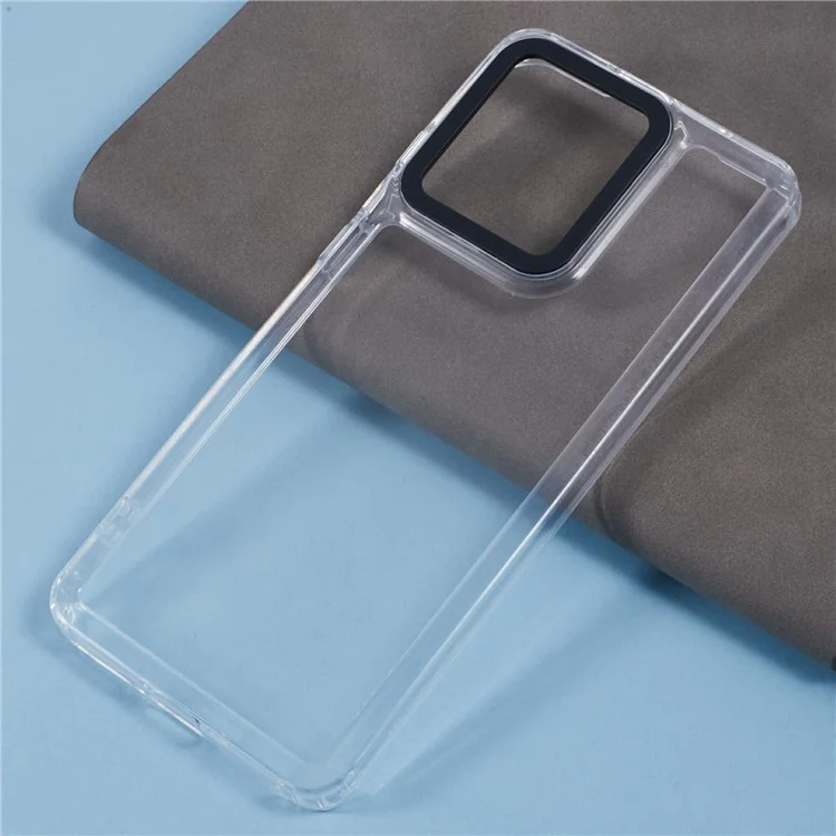 Para Motorola Edge 40 Neo 5G Clear Case PC+TPU Hybrid Cover Cover - Transparente