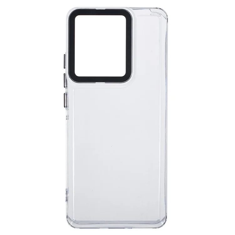 Para Motorola Edge 50 Pro 5g Casa de Telefone Transparente PC+TPU Hybrid Back Cover - Transparente