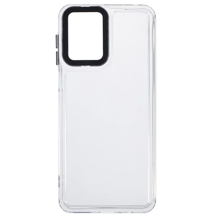For Motorola Moto G54 5G Clear Phone Case PC+TPU Hybrid Back Cover - Transparent