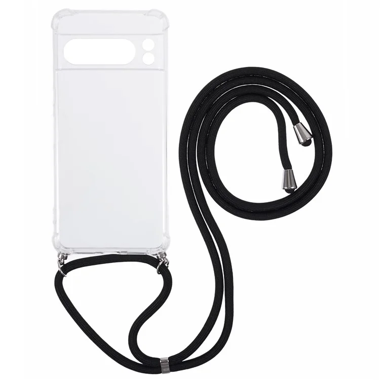 Pour Google Pixel 8 Pro Case de Téléphone à Coin Renforcé TPU Couverture de Téléphone Avec Longe