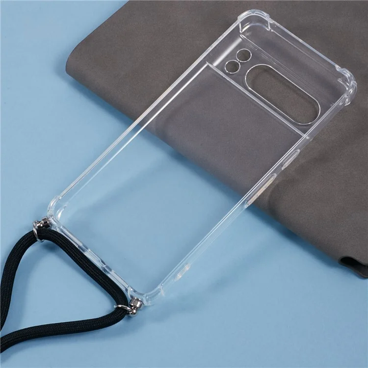 Pour Google Pixel 8 Pro Case de Téléphone à Coin Renforcé TPU Couverture de Téléphone Avec Longe