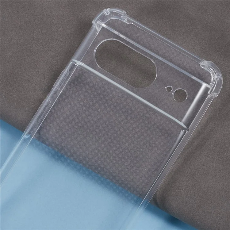 Для Google Pixel 8 Case Arembled Corner TPU Clear Cay Cover с Lanyard