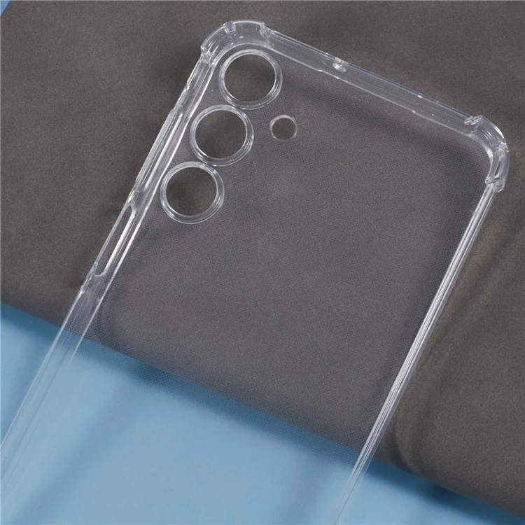 For Samsung Galaxy A16 5G / A16 4G Case Reinforced Corner TPU Clear Phone Cover with Lanyard