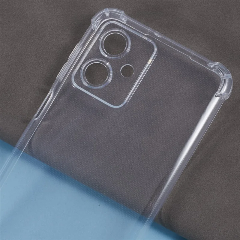 For Motorola Moto G54 5G Case Reinforced Corner TPU Clear Phone Cover with Lanyard