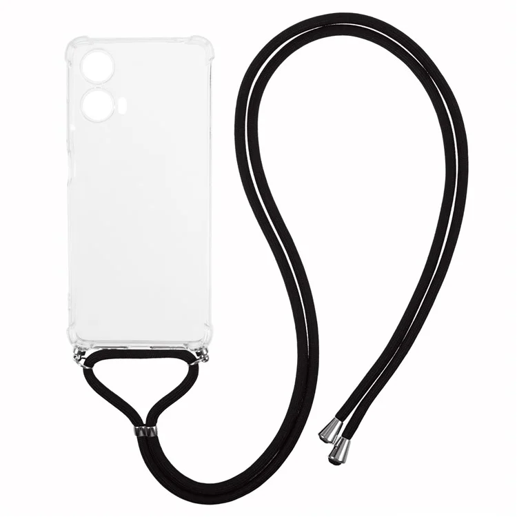 Pour Motorola Moto G24 4G Couvre Téléphonique de TPU Corner TPU Avec Longe