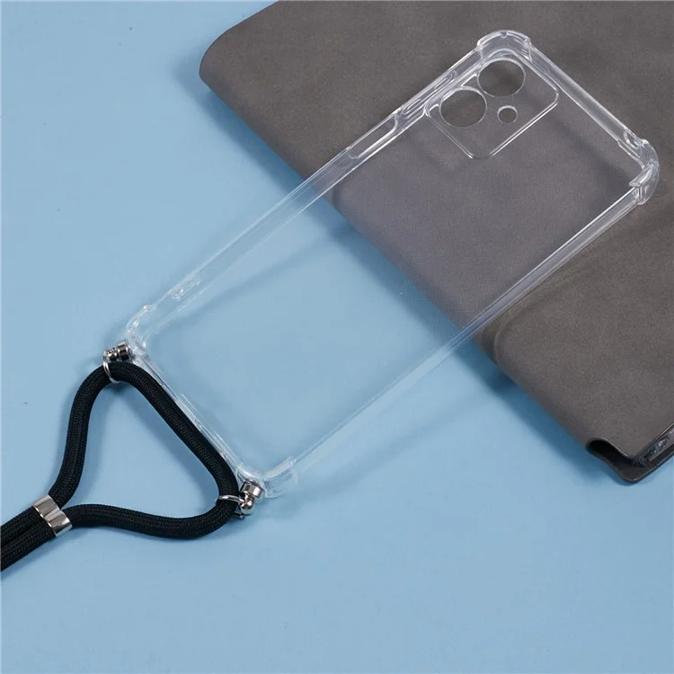 Para Motorola Moto G14 Case 4G Esquina Reforzada TPU TPU Clear Telephip Con Cordón