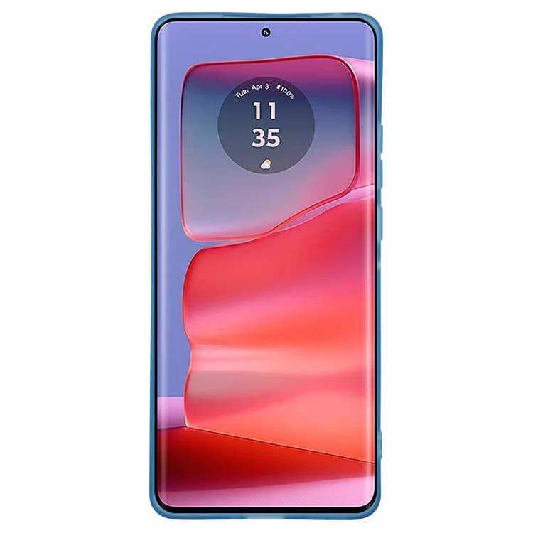 DKSM-Serie für Motorola Edge 50 Pro 5G Gehäuse Galvanisierter Kamerarahmen TPU-Telefonabdeckung - Transparentes Blau