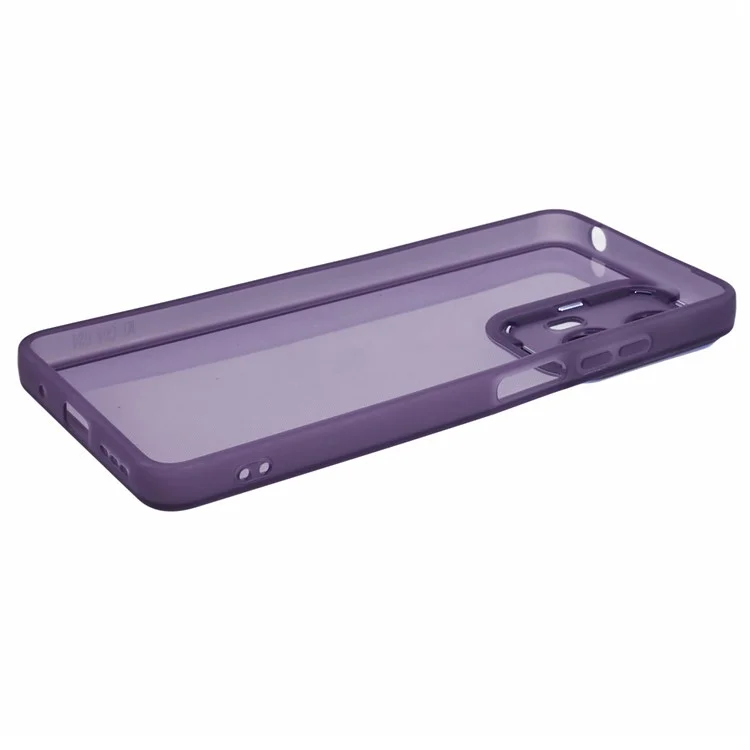 Серия DKSM Для Motorola Moto G24 4G Case Case Case Case Crame Rame Camer Tpu Cover Phone - Прозрачный Фиолетовый