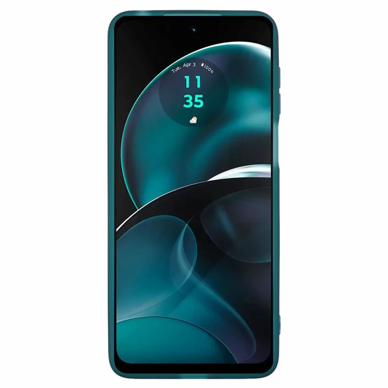 Série DKSM Pour Motorola Moto G14 4G Cadre de Caméra de Caméra Électroplatée - Vert de L'armée Transparente